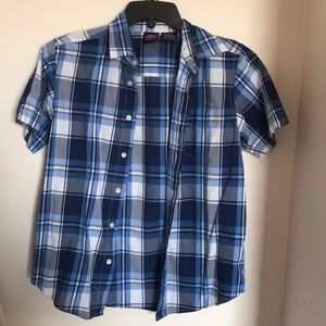 Boys Plaid Shirt Button Down